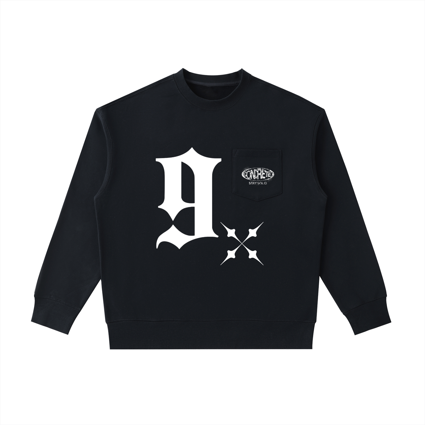 Heavyweight Patch Pocket Crewneck Sweatshirt
