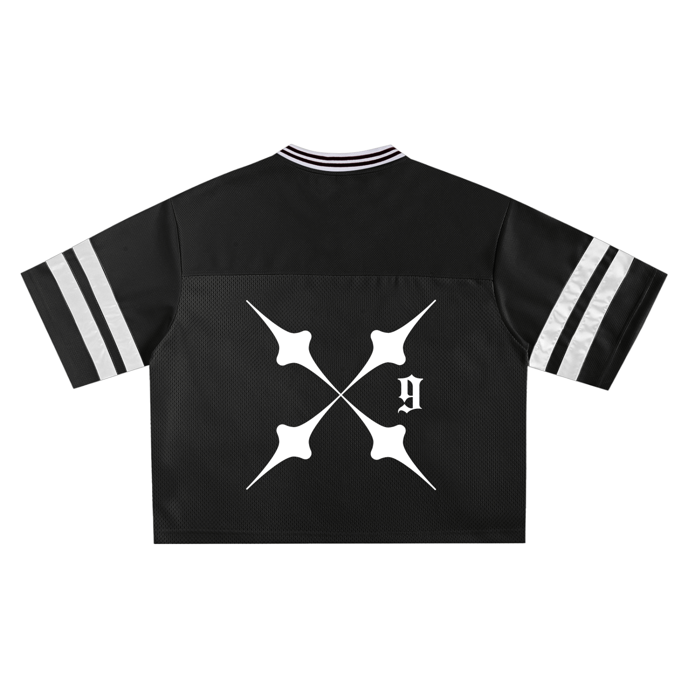 Taped Mesh Boxy T-shirt